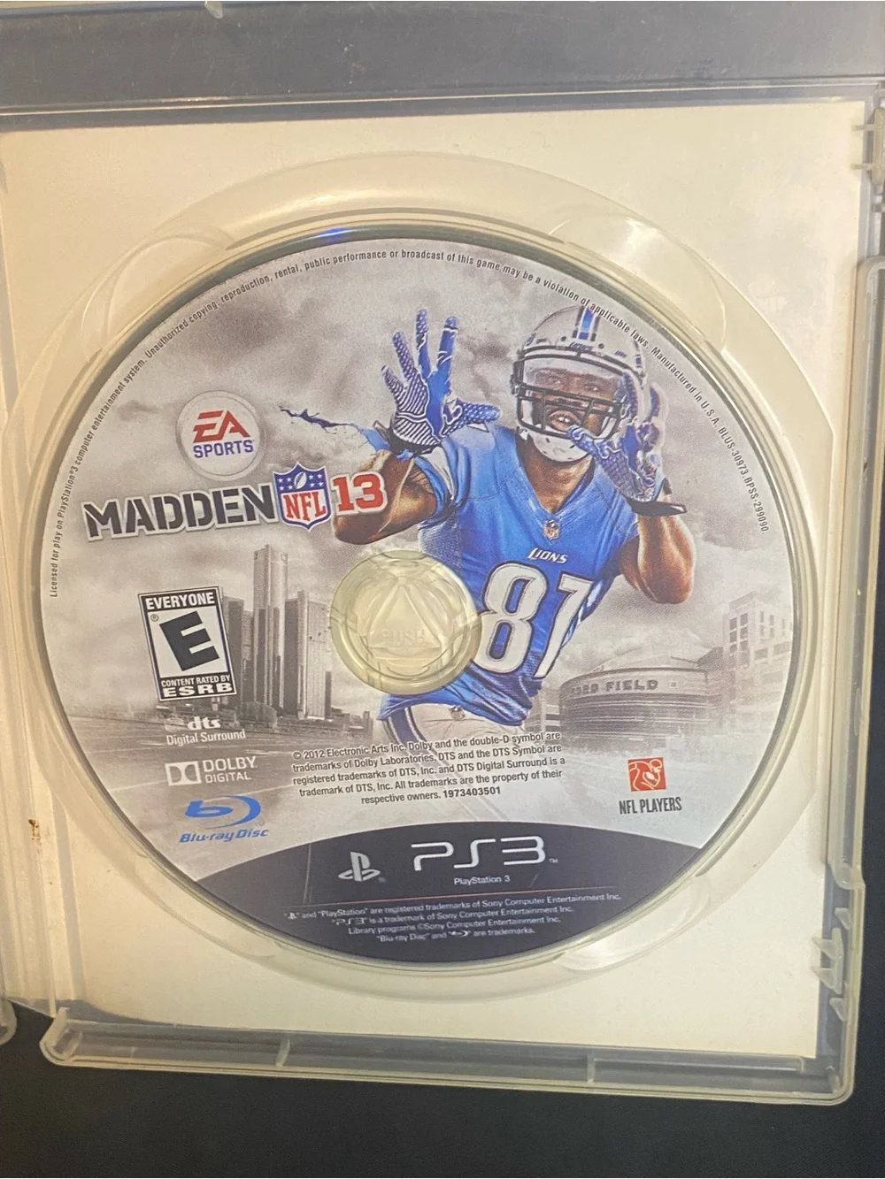Madden NFL 13 PS3 Sony PlayStation 3 2012 Complete with Manual Tested Working